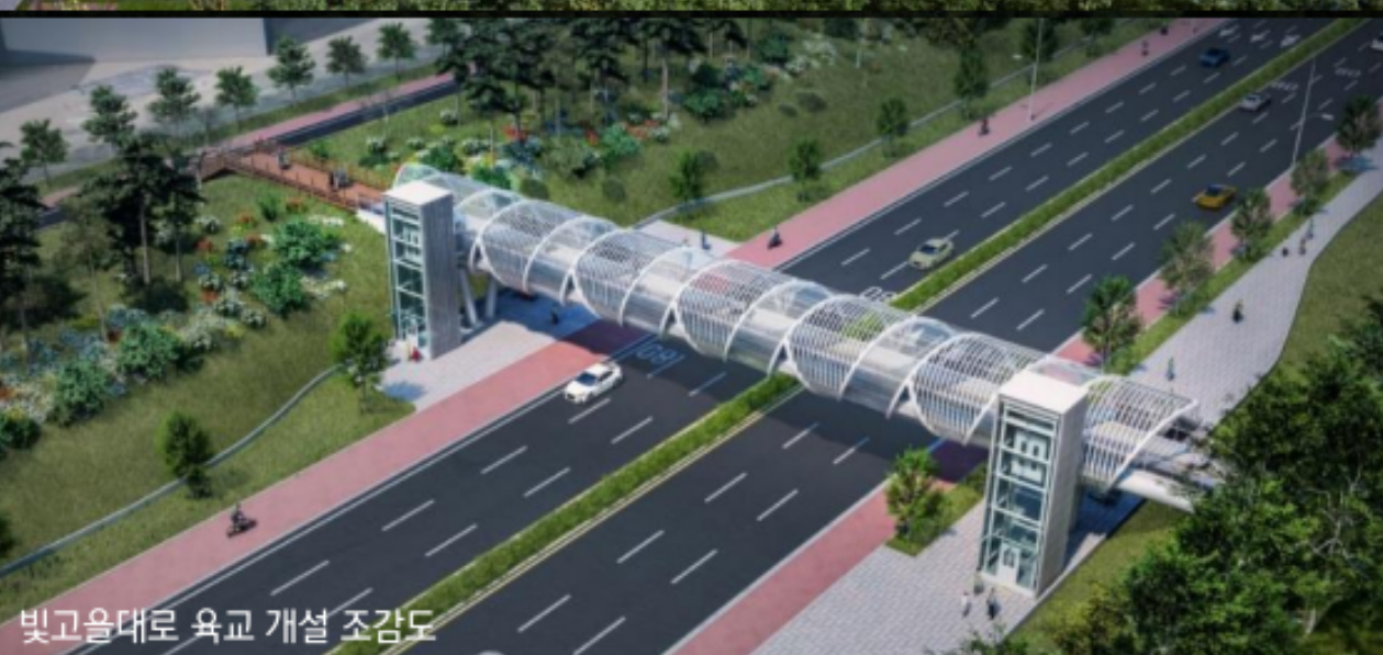 빛고을대로 육교 개설 조감도